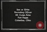 Image of United States Army trainees Columbus Ohio USA, 1925, second 48 stock footage video 65675064827
