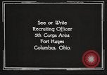 Image of United States Army trainees Columbus Ohio USA, 1925, second 49 stock footage video 65675064827