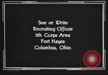Image of United States Army trainees Columbus Ohio USA, 1925, second 51 stock footage video 65675064827