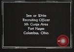 Image of United States Army trainees Columbus Ohio USA, 1925, second 54 stock footage video 65675064827