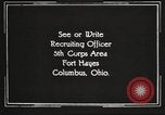 Image of United States Army trainees Columbus Ohio USA, 1925, second 55 stock footage video 65675064827
