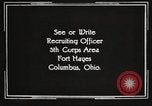 Image of United States Army trainees Columbus Ohio USA, 1925, second 53 stock footage video 65675064828