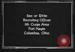 Image of United States Army trainees Columbus Ohio USA, 1925, second 56 stock footage video 65675064828