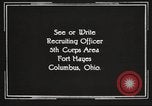 Image of United States Army trainees Columbus Ohio USA, 1925, second 57 stock footage video 65675064828