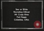 Image of United States Army trainees Columbus Ohio USA, 1925, second 58 stock footage video 65675064828