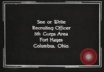 Image of United States Army trainees Columbus Ohio USA, 1925, second 61 stock footage video 65675064828