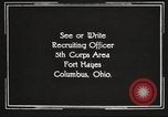 Image of United States Army trainees Columbus Ohio USA, 1925, second 62 stock footage video 65675064828