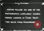Image of YB-10 aircraft ditches in Cook Inlet Anchorage Alaska USA, 1934, second 1 stock footage video 65675064920