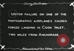 Image of YB-10 aircraft ditches in Cook Inlet Anchorage Alaska USA, 1934, second 3 stock footage video 65675064920