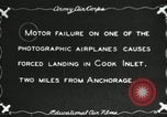 Image of YB-10 aircraft ditches in Cook Inlet Anchorage Alaska USA, 1934, second 6 stock footage video 65675064920