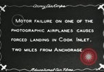 Image of YB-10 aircraft ditches in Cook Inlet Anchorage Alaska USA, 1934, second 7 stock footage video 65675064920