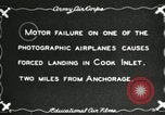 Image of YB-10 aircraft ditches in Cook Inlet Anchorage Alaska USA, 1934, second 8 stock footage video 65675064920