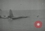 Image of YB-10 aircraft ditches in Cook Inlet Anchorage Alaska USA, 1934, second 15 stock footage video 65675064920