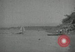 Image of YB-10 aircraft ditches in Cook Inlet Anchorage Alaska USA, 1934, second 28 stock footage video 65675064920