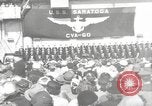 Standbild USS Saratoga New York United States USA, 1956, aus Sekunde 1 historischem Filmmaterial Videoclip 65675064941