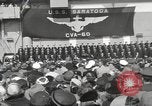 Standbild USS Saratoga New York United States USA, 1956, aus Sekunde 4 historischem Filmmaterial Videoclip 65675064941