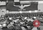 Standbild USS Saratoga New York United States USA, 1956, aus Sekunde 5 historischem Filmmaterial Videoclip 65675064941