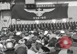 Standbild USS Saratoga New York United States USA, 1956, aus Sekunde 6 historischem Filmmaterial Videoclip 65675064941