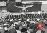 Standbild USS Saratoga New York United States USA, 1956, aus Sekunde 7 historischem Filmmaterial Videoclip 65675064941