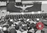 Standbild USS Saratoga New York United States USA, 1956, aus Sekunde 8 historischem Filmmaterial Videoclip 65675064941