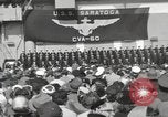 Standbild USS Saratoga New York United States USA, 1956, aus Sekunde 9 historischem Filmmaterial Videoclip 65675064941