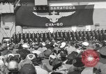 Standbild USS Saratoga New York United States USA, 1956, aus Sekunde 10 historischem Filmmaterial Videoclip 65675064941