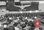 Standbild USS Saratoga New York United States USA, 1956, aus Sekunde 11 historischem Filmmaterial Videoclip 65675064941