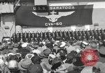 Standbild USS Saratoga New York United States USA, 1956, aus Sekunde 12 historischem Filmmaterial Videoclip 65675064941