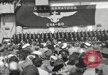 Standbild USS Saratoga New York United States USA, 1956, aus Sekunde 13 historischem Filmmaterial Videoclip 65675064941