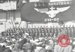 Standbild USS Saratoga New York United States USA, 1956, aus Sekunde 31 historischem Filmmaterial Videoclip 65675064941