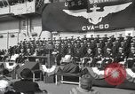 Standbild USS Saratoga New York United States USA, 1956, aus Sekunde 58 historischem Filmmaterial Videoclip 65675064941