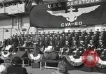 Standbild USS Saratoga New York United States USA, 1956, aus Sekunde 60 historischem Filmmaterial Videoclip 65675064941