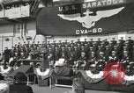 Standbild USS Saratoga New York United States USA, 1956, aus Sekunde 61 historischem Filmmaterial Videoclip 65675064941