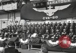 Standbild USS Saratoga New York United States USA, 1956, aus Sekunde 62 historischem Filmmaterial Videoclip 65675064941