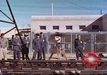 Image of rocket sled test New Mexico United States USA, 1958, second 10 stock footage video 65675064977
