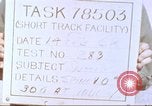 Image of rocket sled test New Mexico United States USA, 1958, second 51 stock footage video 65675064979