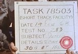 Image of rocket sled test New Mexico United States USA, 1958, second 29 stock footage video 65675064980