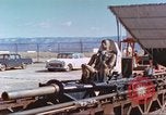 Image of rocket sled test New Mexico United States USA, 1958, second 33 stock footage video 65675064980