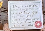 Image of rocket sled test New Mexico United States USA, 1958, second 61 stock footage video 65675064980