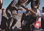 Image of human testing on rocket sleds New Mexico United States USA, 1958, second 28 stock footage video 65675064982