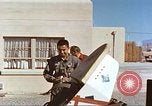 Image of airman tested on rocket sled New Mexico United States USA, 1958, second 45 stock footage video 65675064983