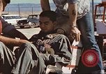 Image of airman tested on rocket sled New Mexico United States USA, 1958, second 52 stock footage video 65675064983