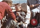 Image of airman Patterson human rocket sled test New Mexico United States USA, 1958, second 38 stock footage video 65675064984