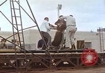 Image of bear on rocket sled test New Mexico United States USA, 1958, second 20 stock footage video 65675064985