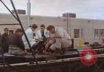 Image of bear on rocket sled test New Mexico United States USA, 1958, second 33 stock footage video 65675064985