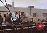 Image of bear on rocket sled test New Mexico United States USA, 1958, second 40 stock footage video 65675064985
