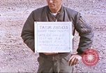 Image of airman backwards on rocket sled New Mexico United States USA, 1958, second 3 stock footage video 65675064987