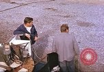 Image of airman backwards on rocket sled New Mexico United States USA, 1958, second 7 stock footage video 65675064987