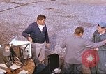 Image of airman backwards on rocket sled New Mexico United States USA, 1958, second 11 stock footage video 65675064987