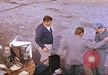 Image of airman backwards on rocket sled New Mexico United States USA, 1958, second 12 stock footage video 65675064987